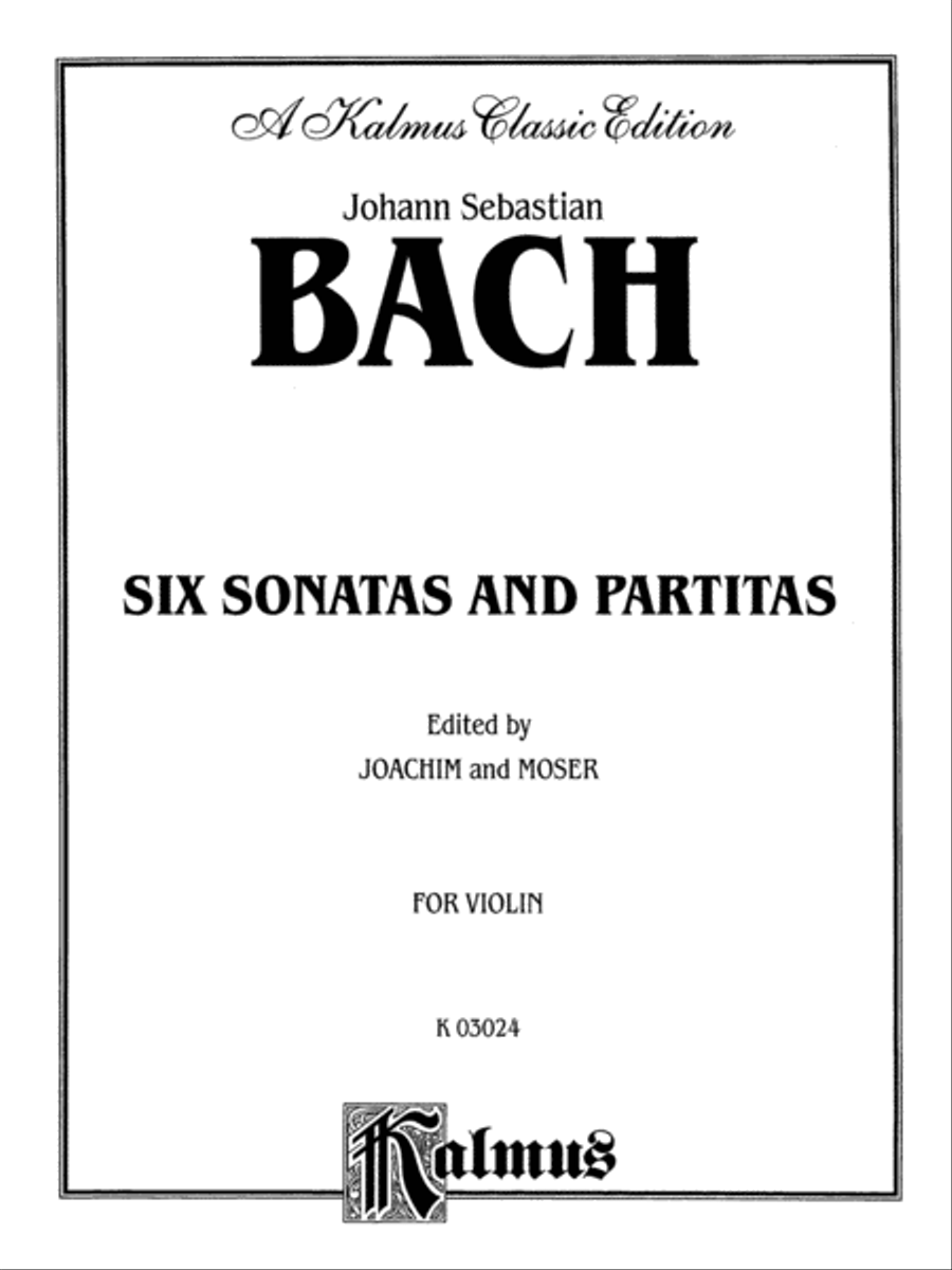 Six Sonatas and Partitas Violin Solo scores gallery preview page 2