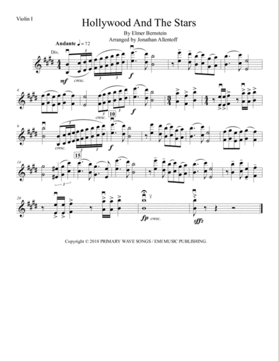 Hollywood And The Stars Hollywood And The Stars String Orchestra scores gallery preview page 5