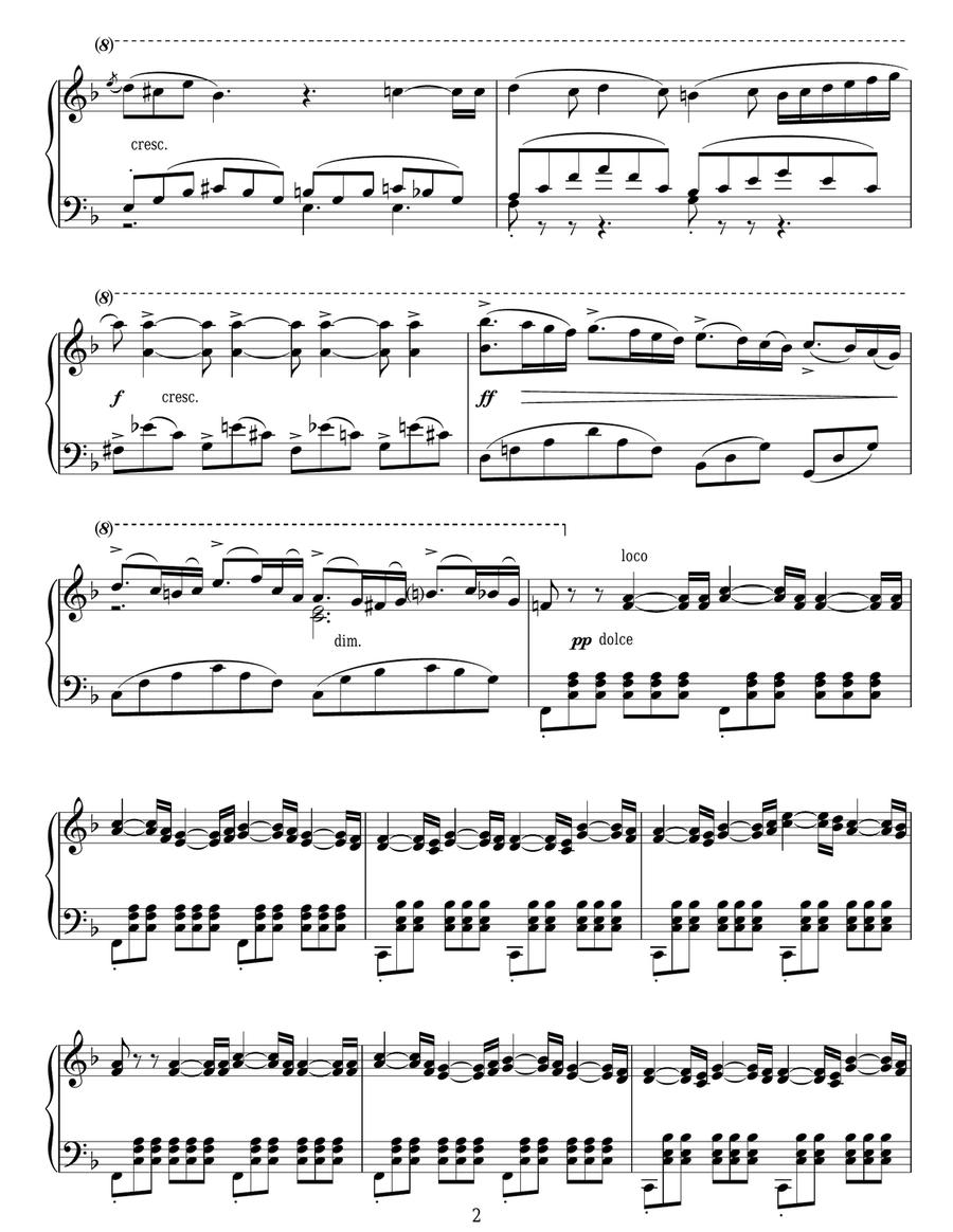 Casta Diva Piano Solo scores gallery preview page 2