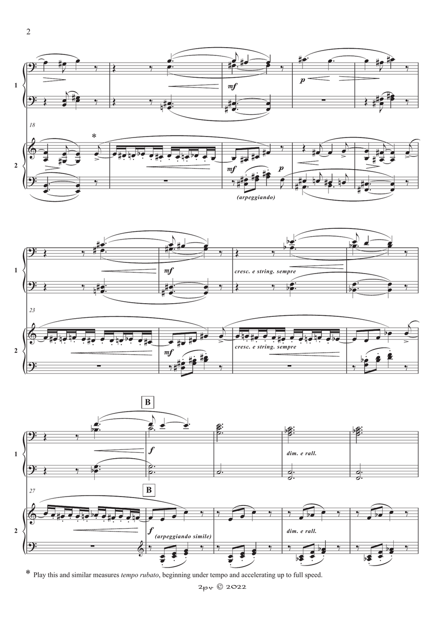 Shepherd Boy, from Lyric Suite, op. 54 Piano Duet scores gallery preview page 2