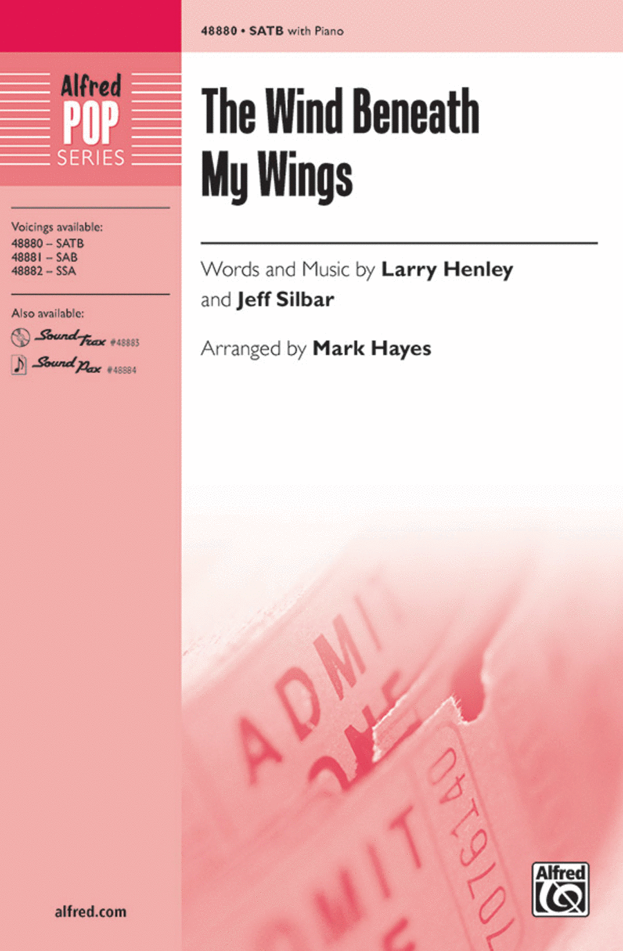 The Wind Beneath My Wings 4-Part scores gallery preview page 1