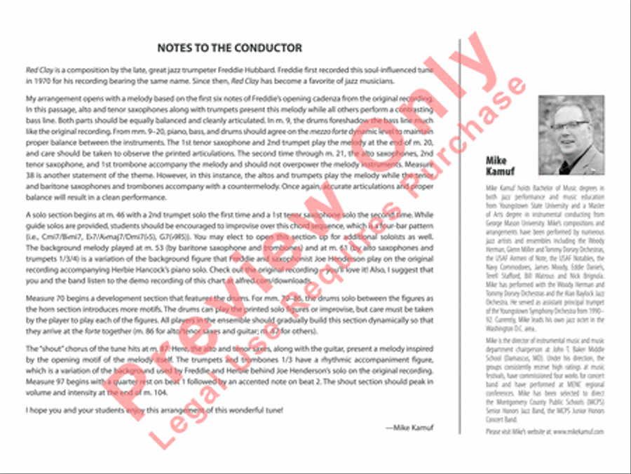 Red Clay Jazz Ensemble scores gallery preview page 3