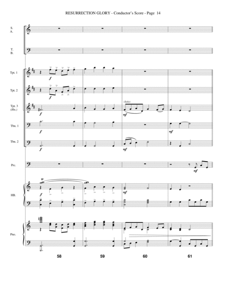 Resurrection Glory - Score