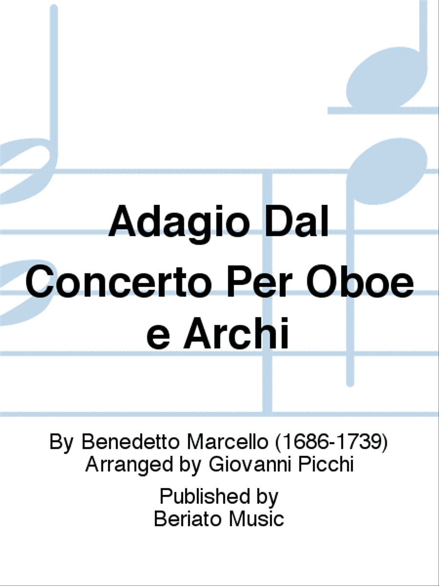 Adagio Dal Concerto Per Oboe e Archi Flute scores gallery preview page 1