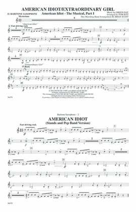 American Idiot / Extraordinary Girl: E-flat Baritone Saxophone