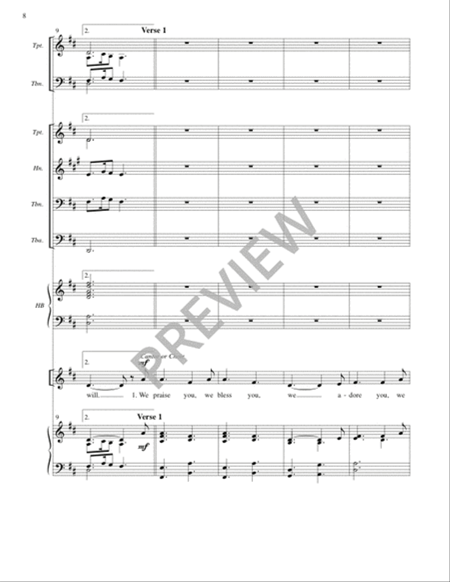 Missa Pacem (Full Score) Missa Pacem (Full Score) 4-Part scores gallery preview page 9