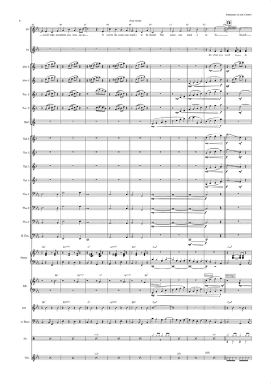 Someone In The Crowd Jazz Ensemble scores gallery preview page 6