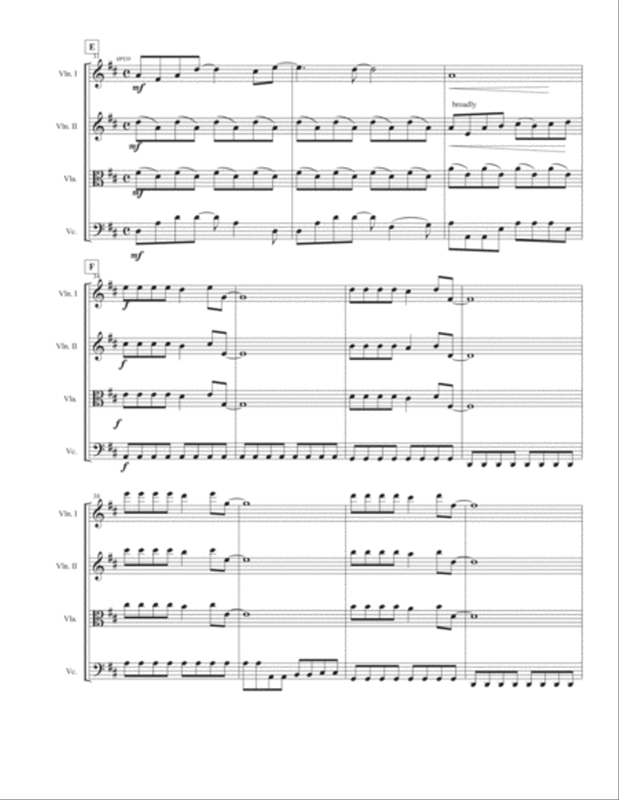 Across The Universe String Quartet scores gallery preview page 4