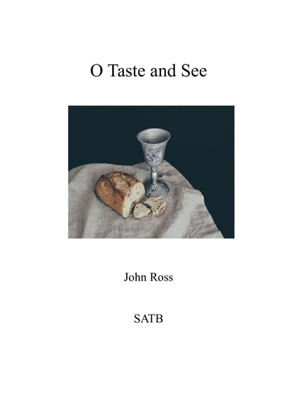 O Taste and See (SATB + rehearsal keyboard) image number null