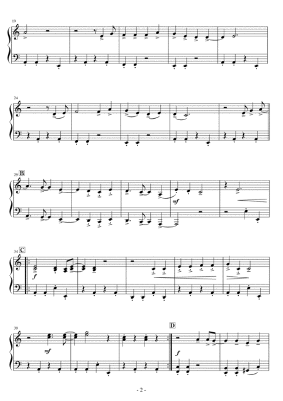 I Shot The Sheriff I Shot The Sheriff Easy Piano scores gallery preview page 2