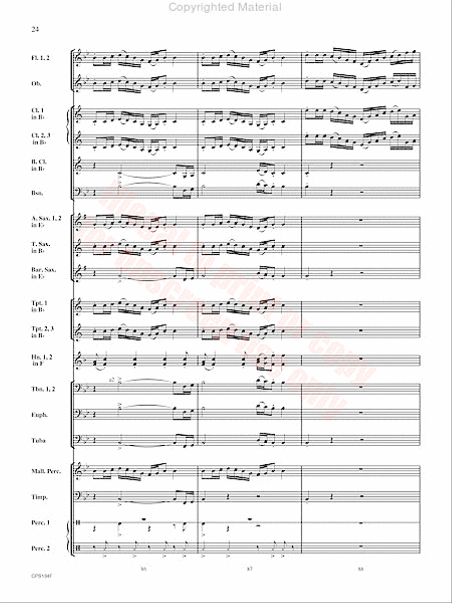 Chisholm Trail Concert Band scores gallery preview page 25