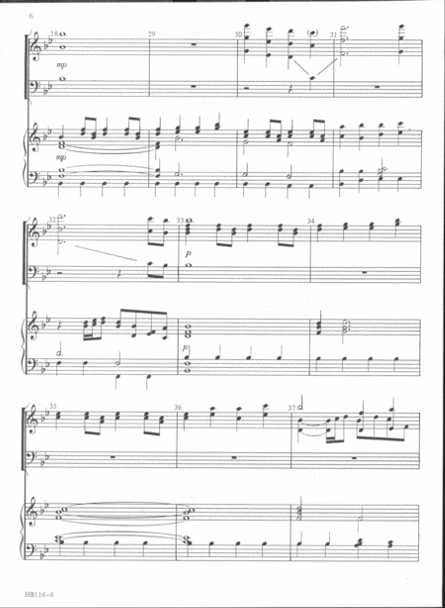 Sheep May Safely Graze - full score Handbell Choir scores gallery preview page 5