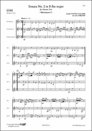 Sonata No. 2 In Bb Major - Mvt 3