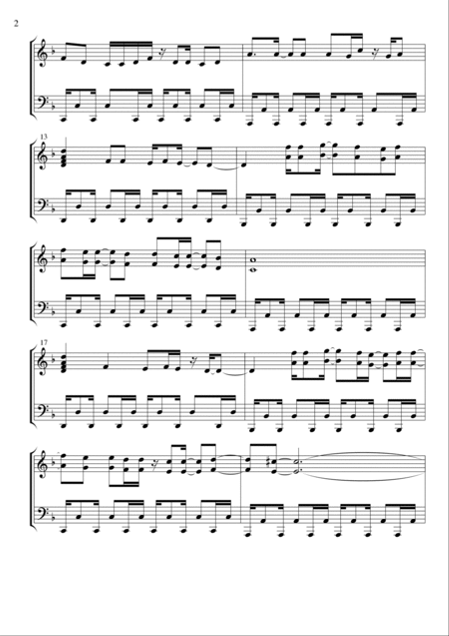 Big In Japan Piano Solo scores gallery preview page 2