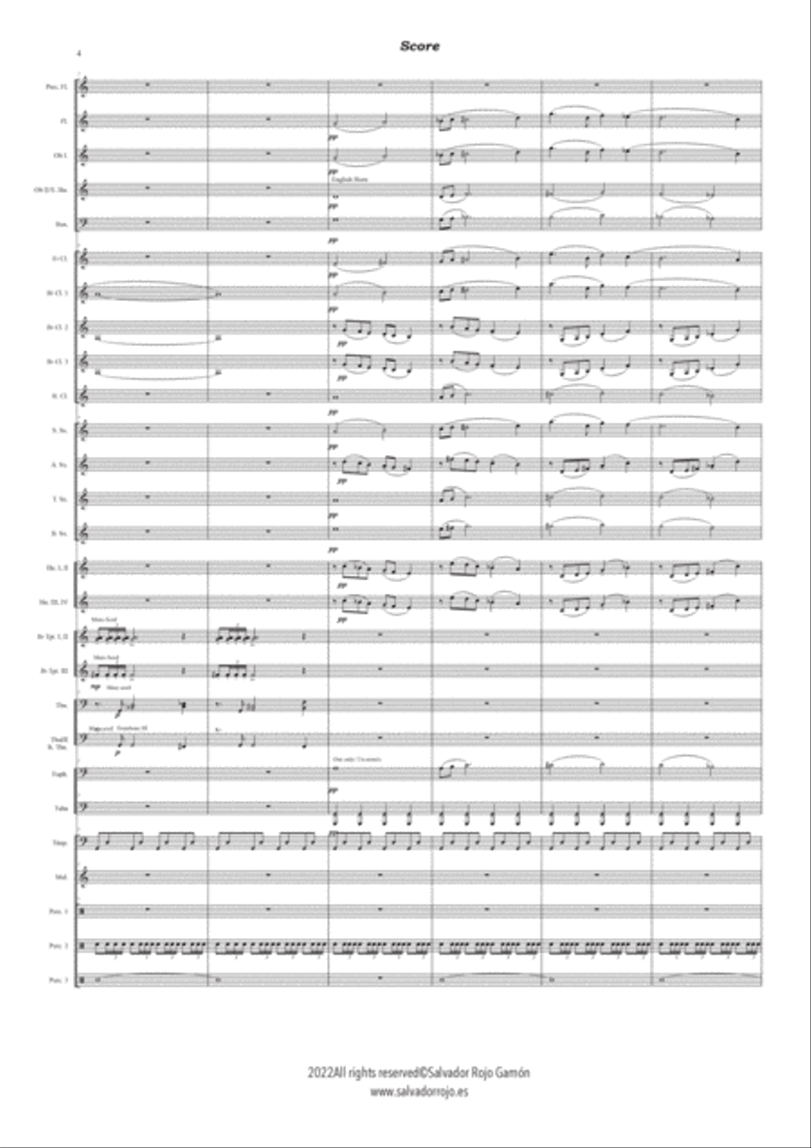 Éxodo (Reduced version) Concert Band scores gallery preview page 4