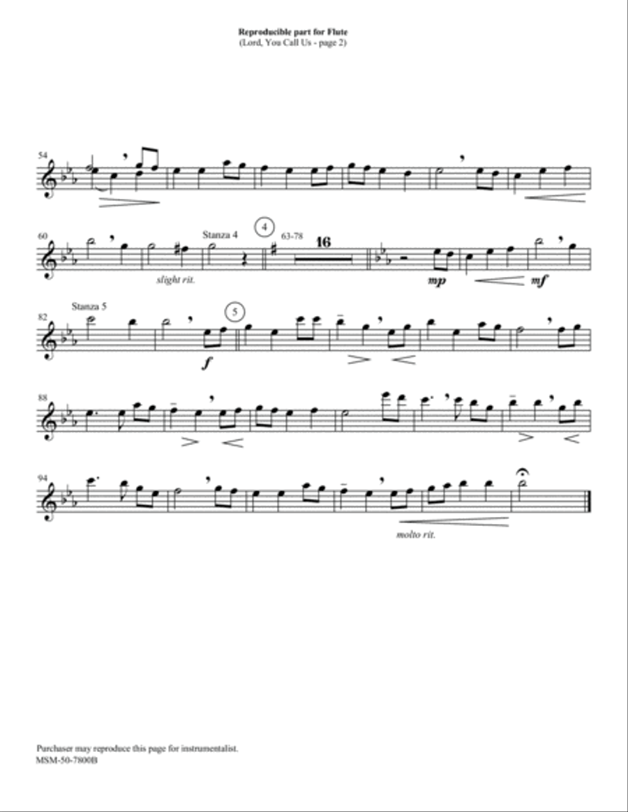Lord, You Call Us Choir scores gallery preview page 3