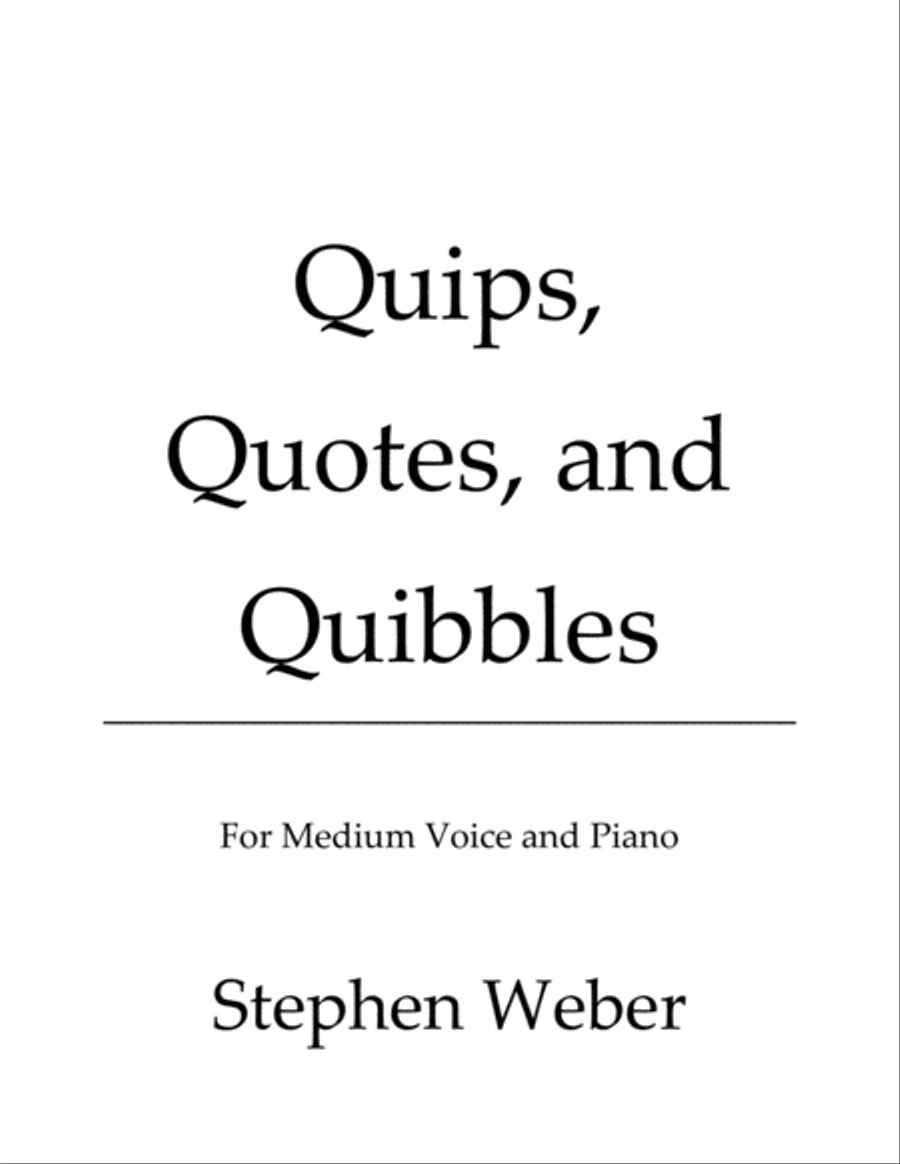 Quips, Quotes, and Quibbles Voice scores gallery preview page 1