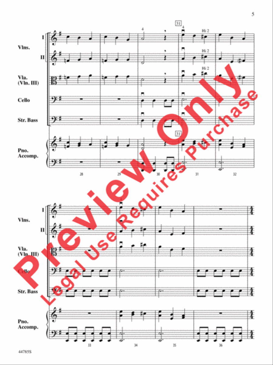 Finale from The Firebird String Orchestra scores gallery preview page 6