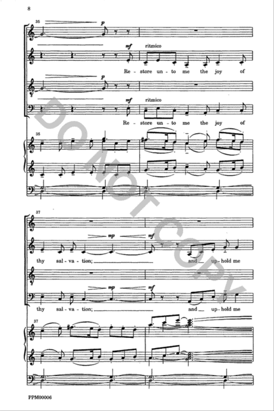 Create in Me a Clean Heart 4-Part scores gallery preview page 9