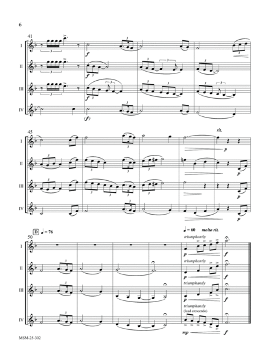Amazing Grace Trumpet scores gallery preview page 6