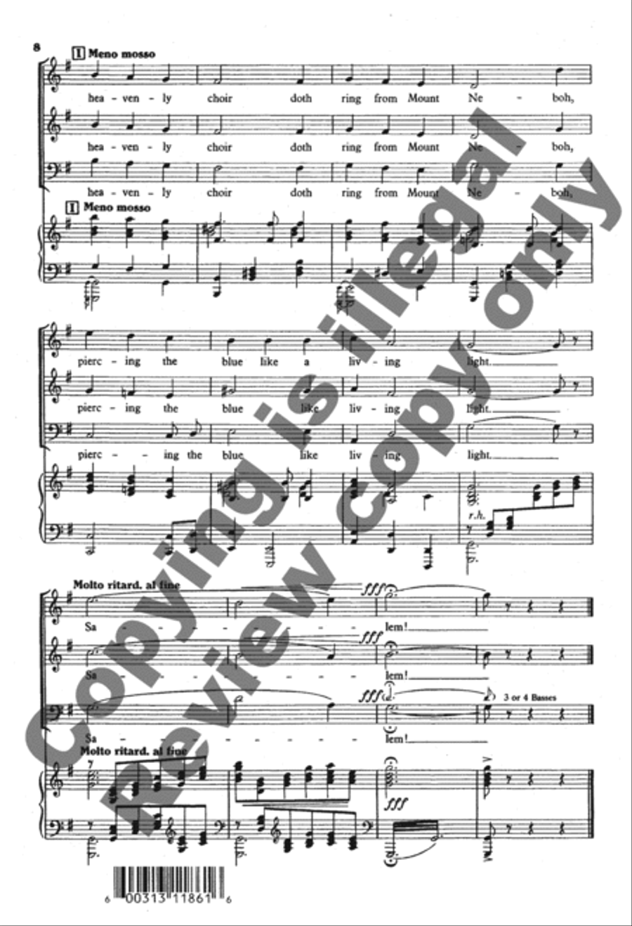 Onward, Ye Peoples! 3-Part scores gallery preview page 8