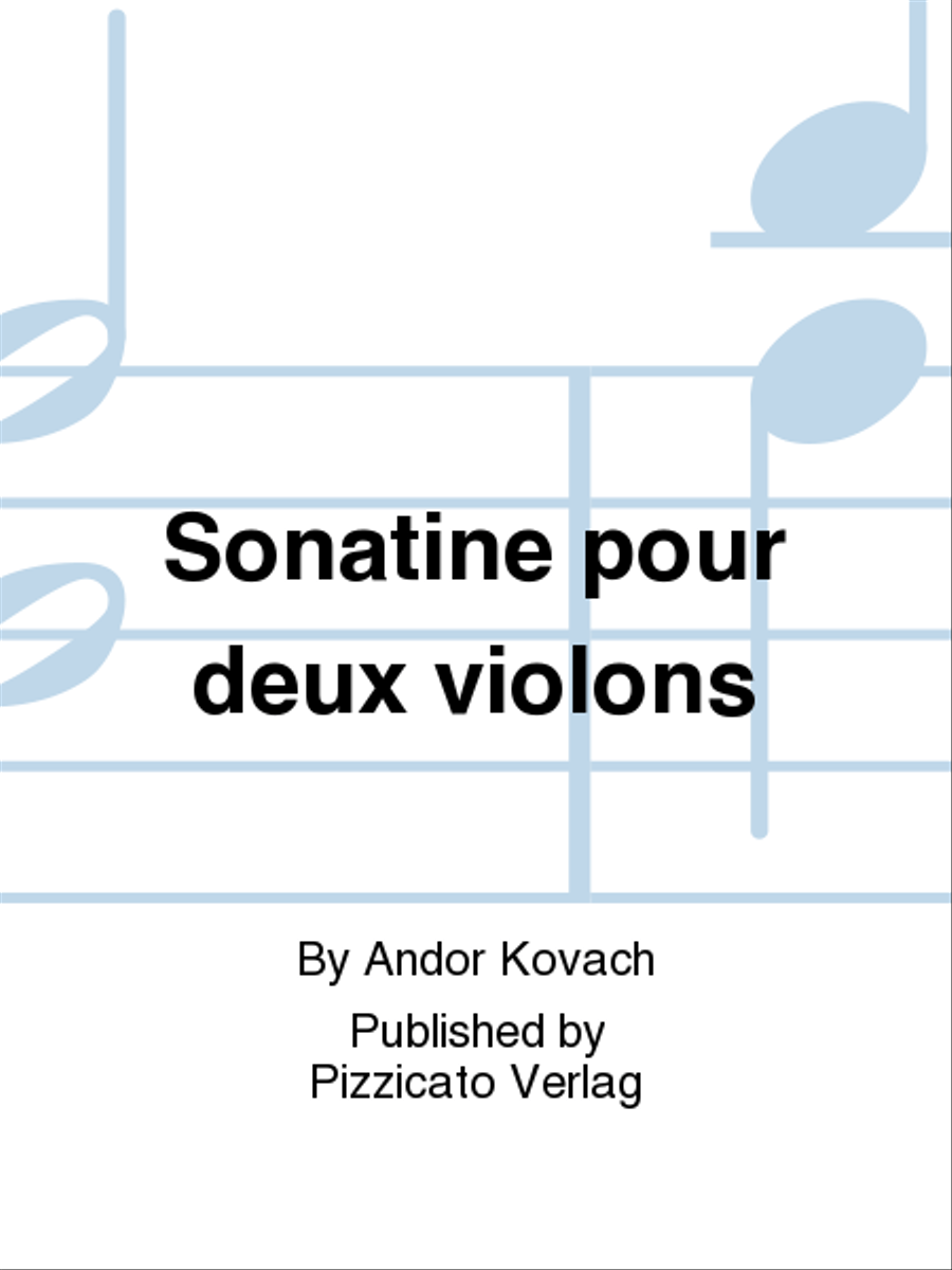 Sonatine pour deux violons Violin scores gallery preview page 1