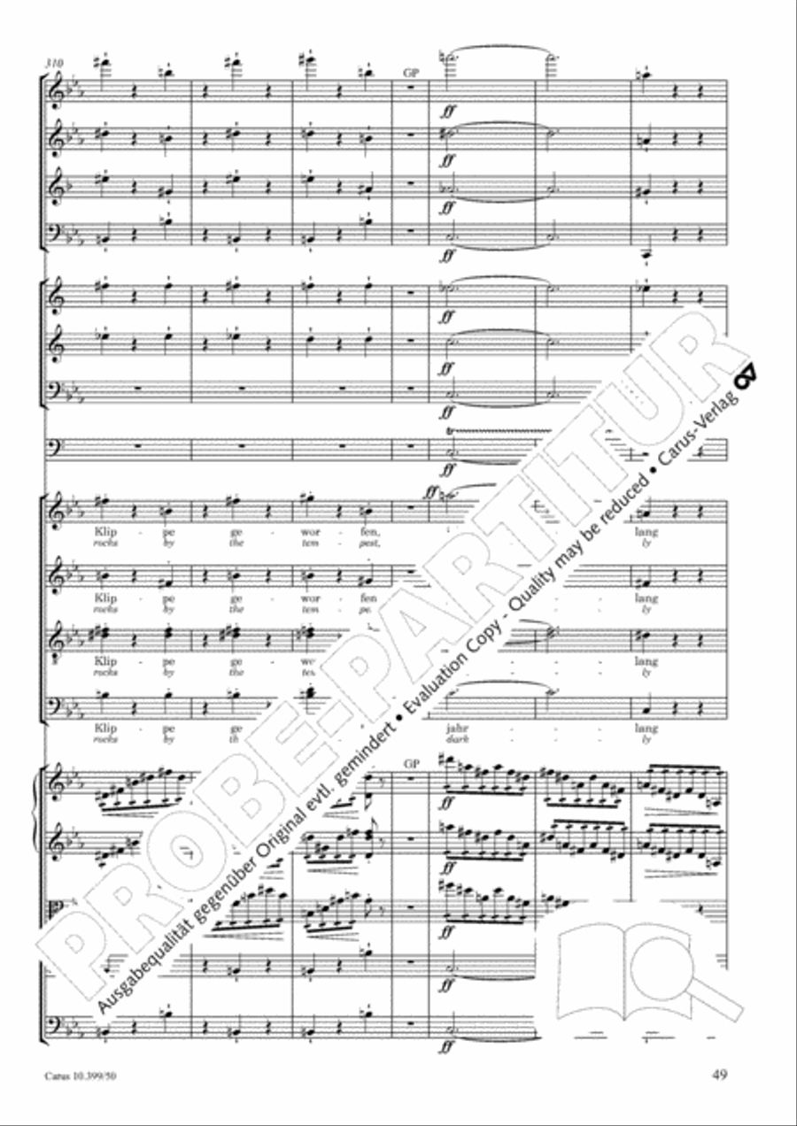 Schicksalslied, Op. 54 Schicksalslied, Op. 54 Choir scores gallery preview page 50