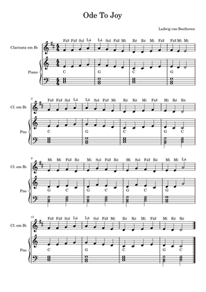 Ode To Joy - Piano e Clarinete