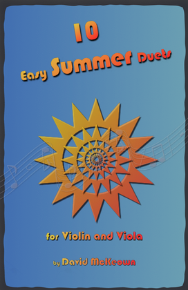 Book cover for 10 Easy Summer Duets for Violin and Viola