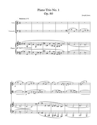 Book cover for Piano Trio No. 1, Op. 80