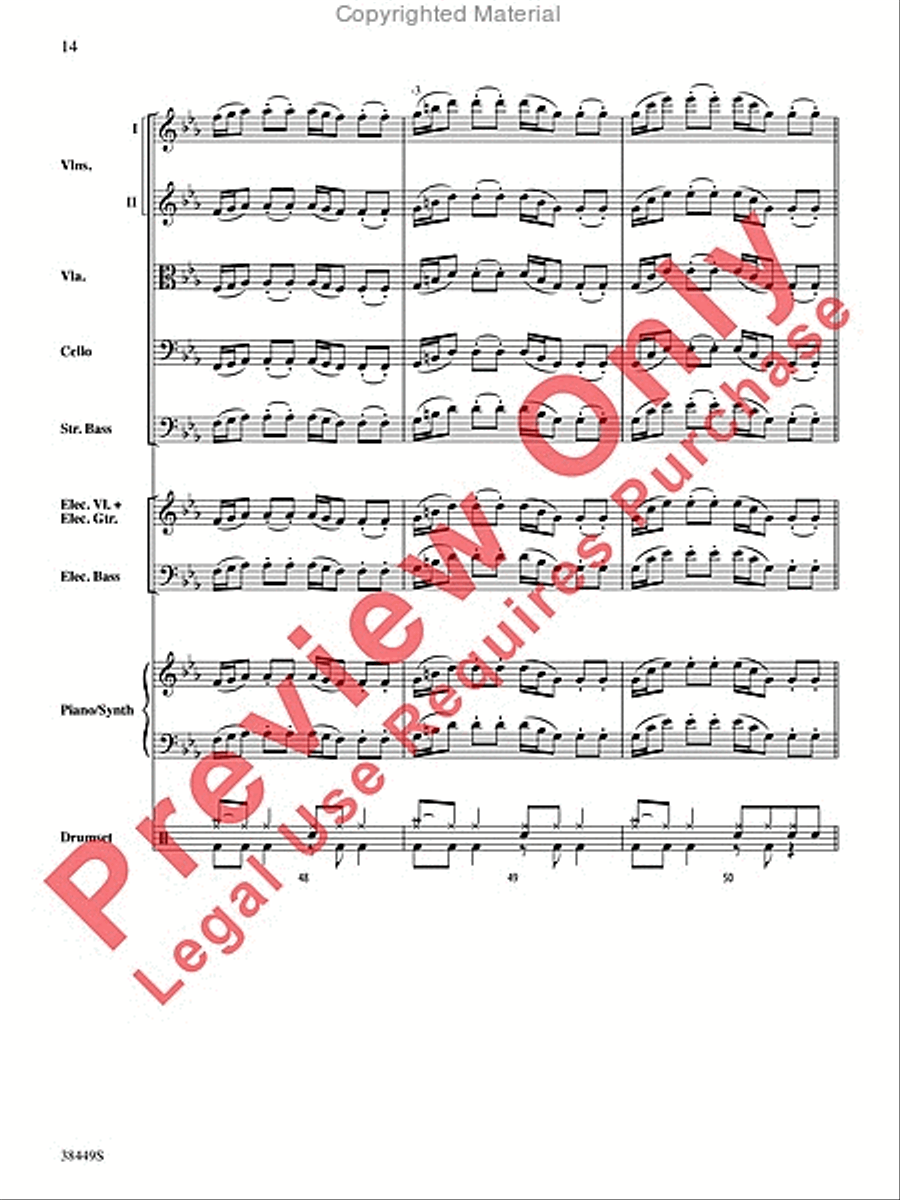Requiem (The Fifth) String Orchestra scores gallery preview page 15