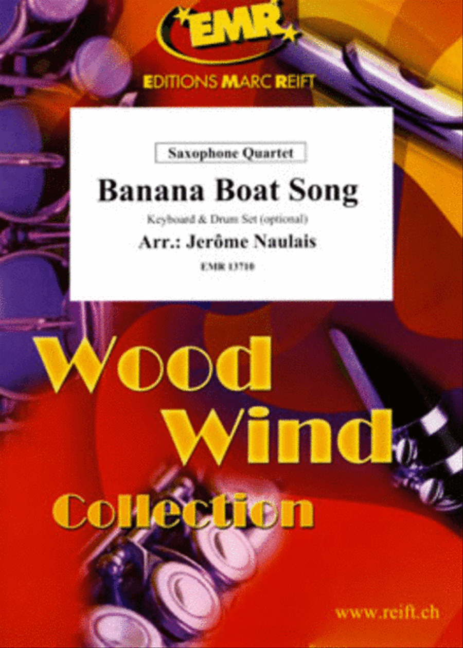 Banana Boat Song Saxophone Quartet scores gallery preview page 1