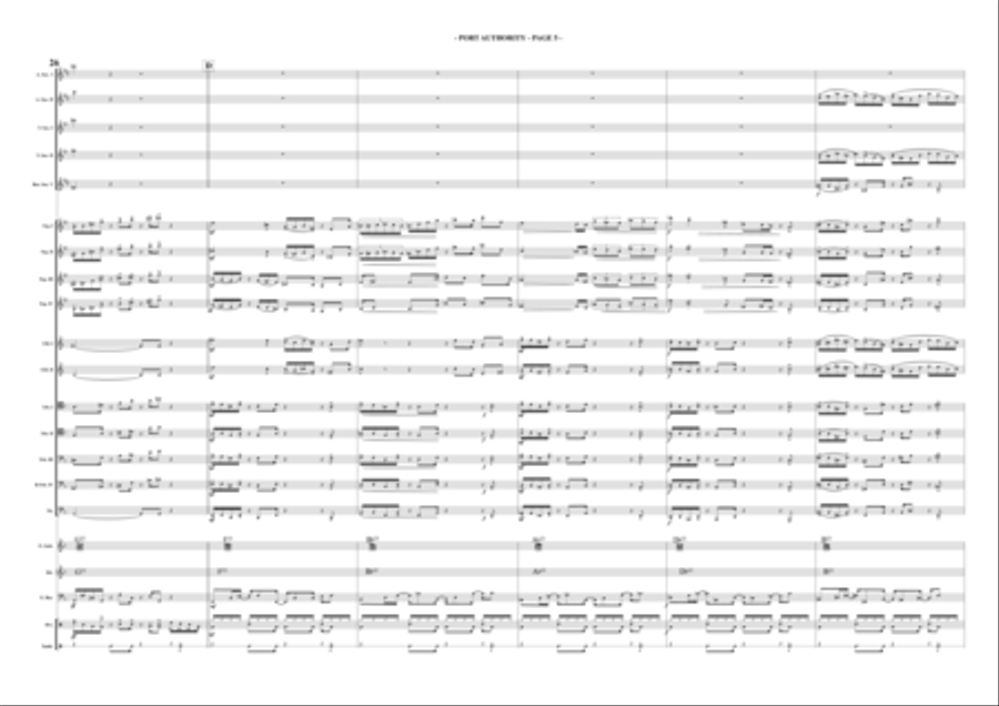 PORT AUTHORITY PORT AUTHORITY Jazz Ensemble scores gallery preview page 5