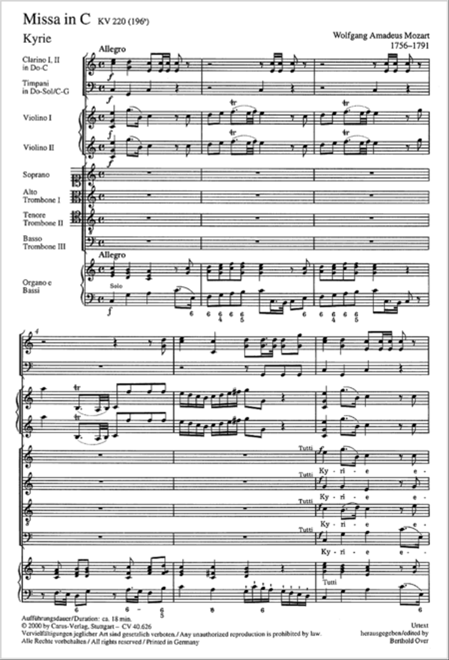 Mass in C Major Mass in C Major 4-Part scores gallery preview page 57