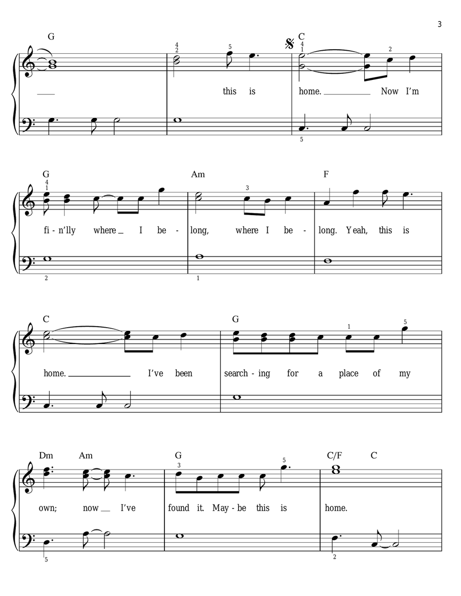 This Is Home This Is Home Easy Piano scores gallery preview page 3