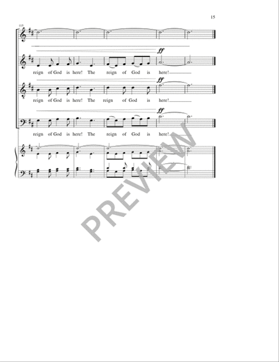 The Reign of God 4-Part scores gallery preview page 15