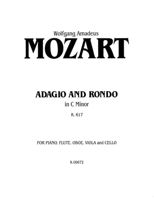 Book cover for Mozart: Adagio and Rondo, in C Minor (K. 617) (for piano, flute, oboe, viola and cello)