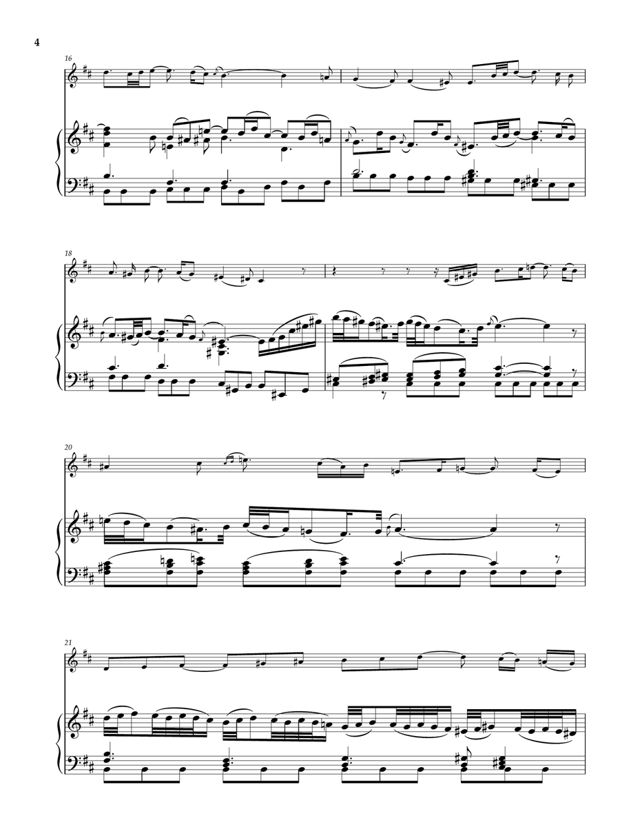 Bach: Erbarme dich mein Gott - Matthäuspassion - (for C instruments and Piano Accompaniment) Piano scores gallery preview page 5