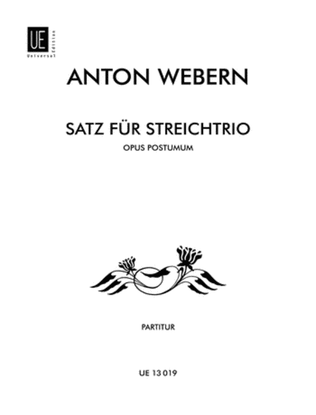 Book cover for Movement, String Trio, Op. Posthumous