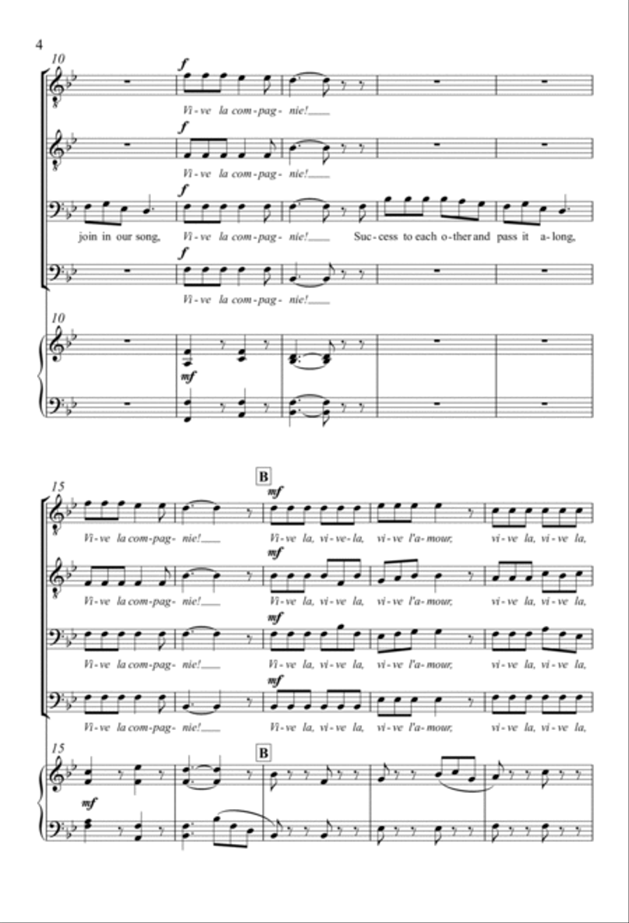 Vive l'Amour TTBB scores gallery preview page 2
