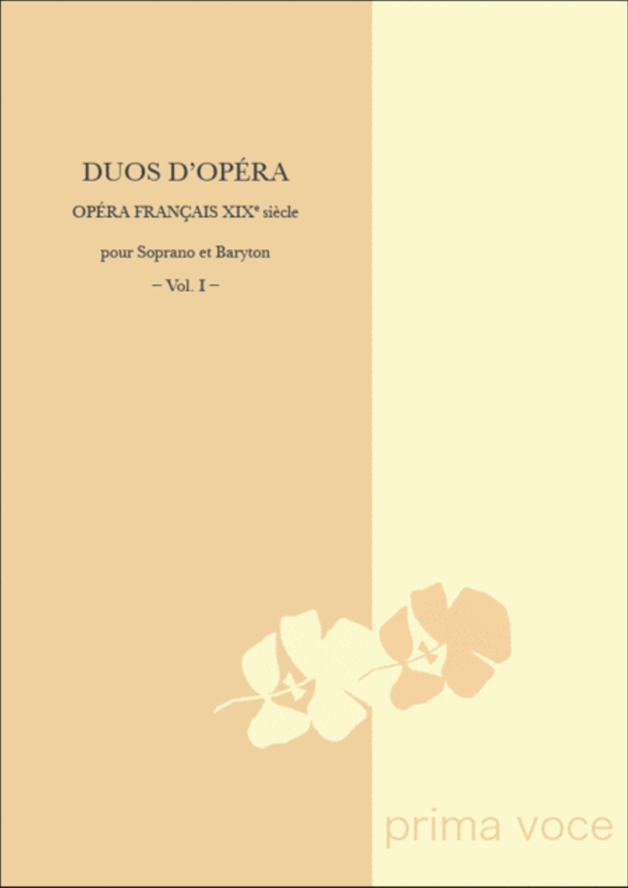 Duos d'Opera - Opera francais XIXe siecle: Soprano et Baryton, Vol. I Soprano Voice scores gallery preview page 1
