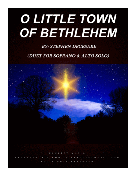 O Little Town Of Bethlehem (Duet for Soprano and Alto Solo) image number null