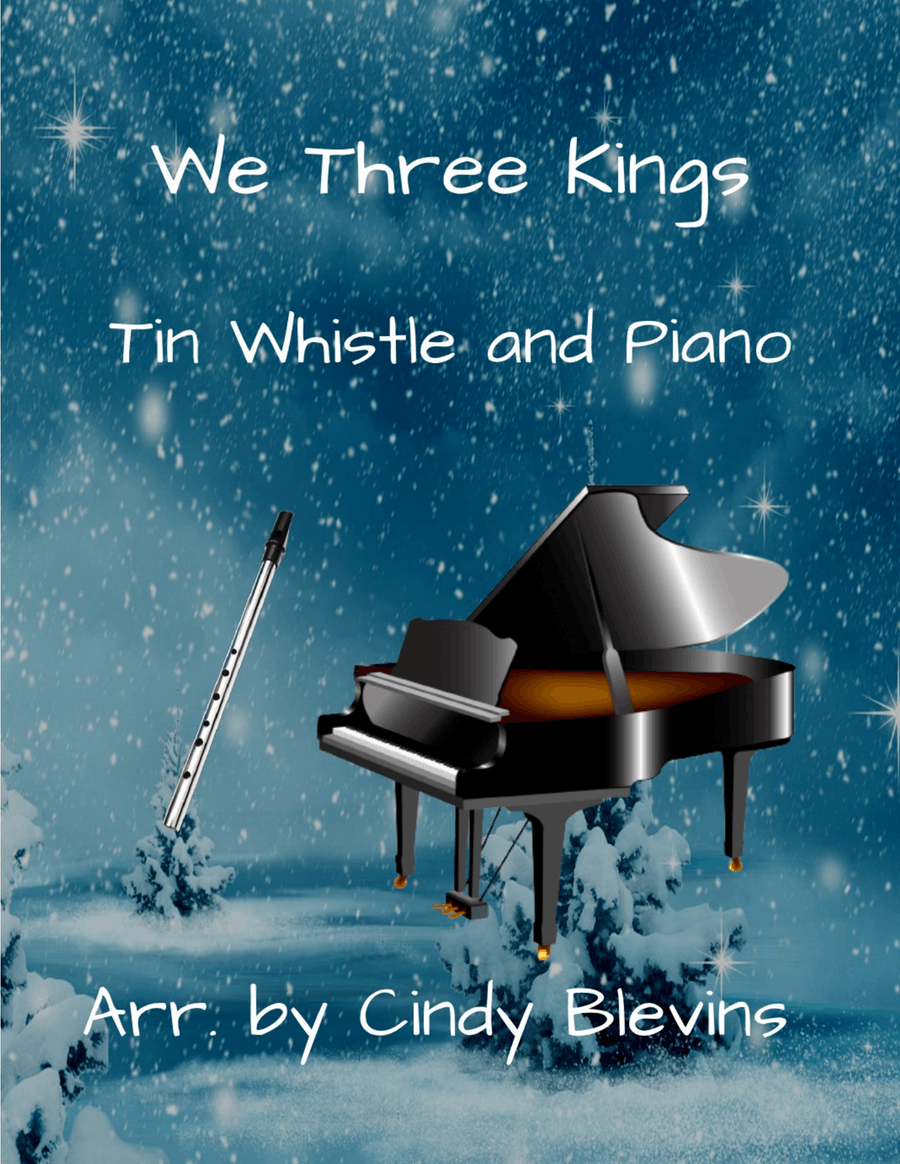 We Three Kings, for Piano and Tin Whistle (D) Piano scores gallery preview page 1