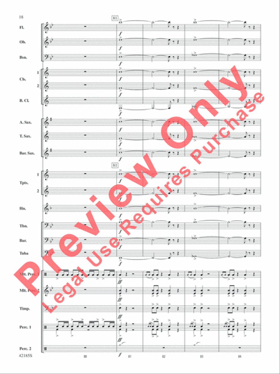 Man of Steel, Selections from Concert Band scores gallery preview page 19