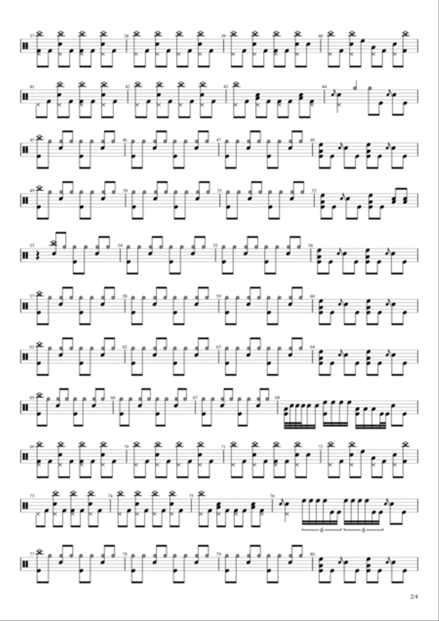 Psychosocial Psychosocial Drum Set scores gallery preview page 2