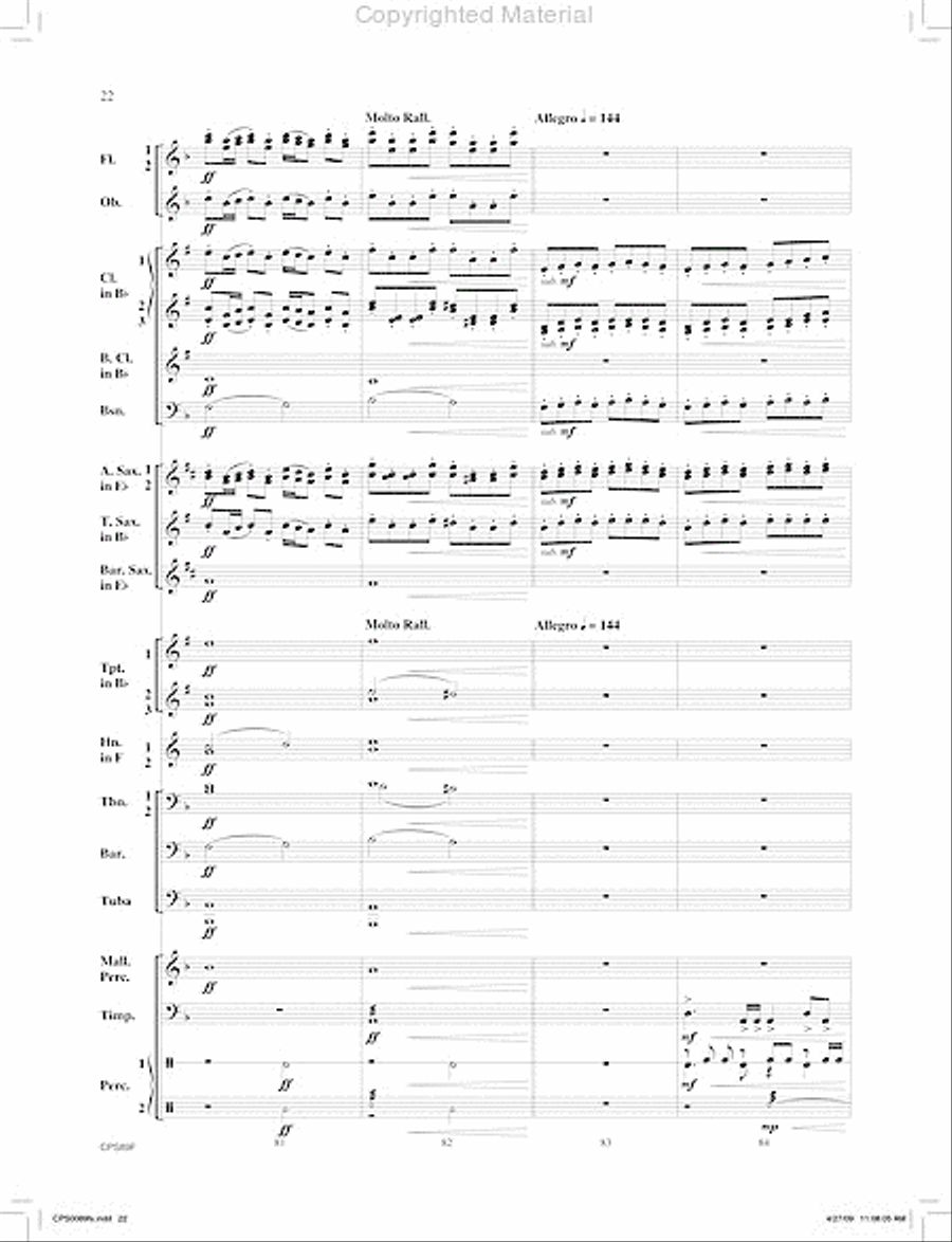 Canonic Fantasy Concert Band scores gallery preview page 23