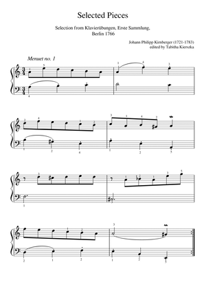 Selected pieces from Klavierübungen