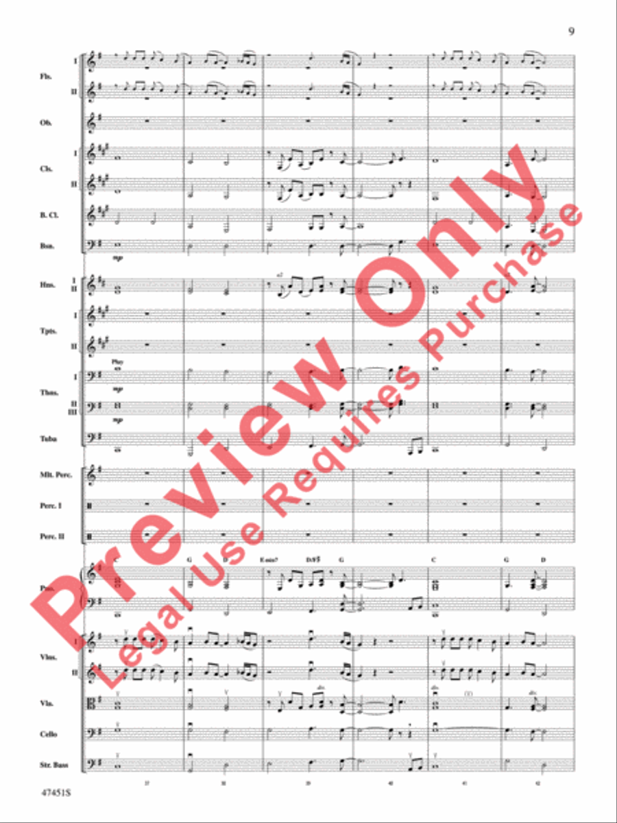 Shallow (from A Star Is Born) Full Orchestra scores gallery preview page 10