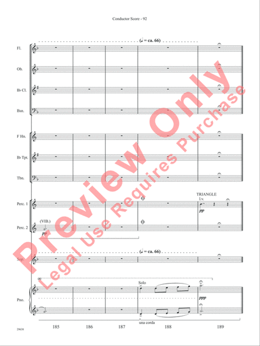 Three Spanish Songs (for Soprano and Wind Ensemble) Concert Band scores gallery preview page 97