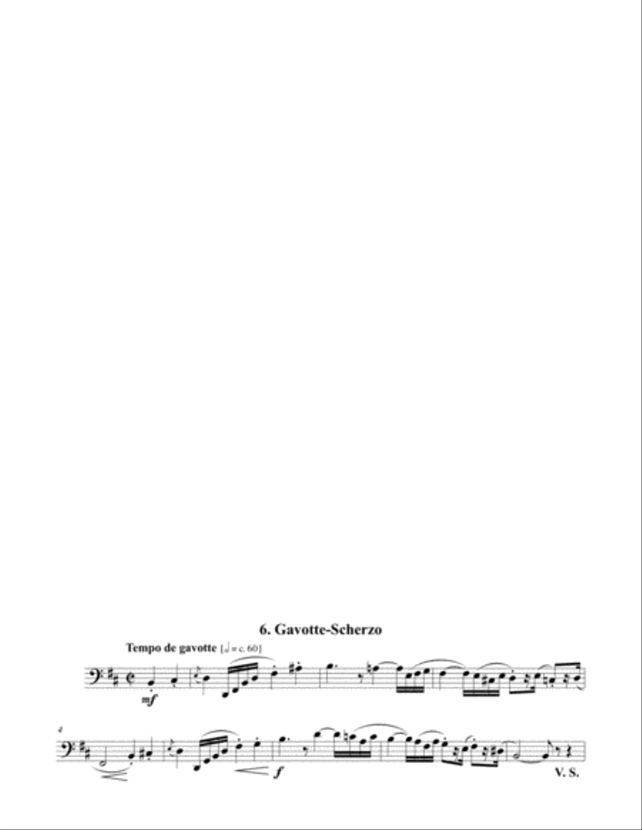 Pequena Suite for Tuba or Bass Trombone and Piano Bass Trombone scores gallery preview page 8